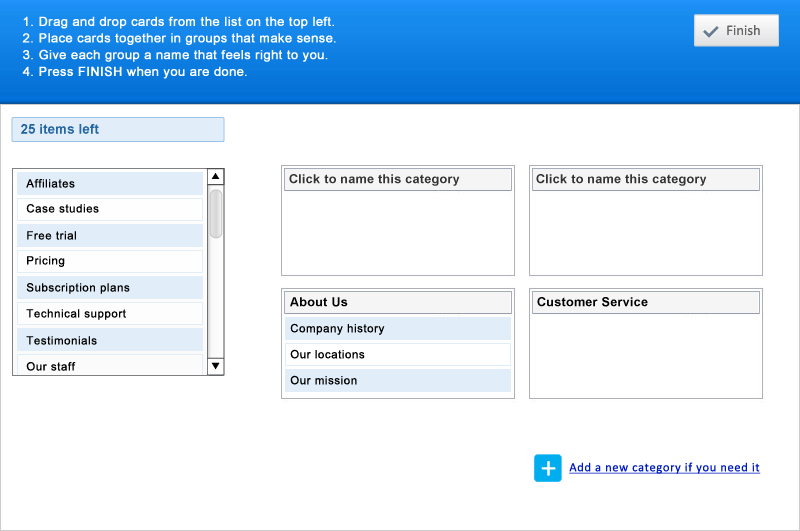 Open Card Sort