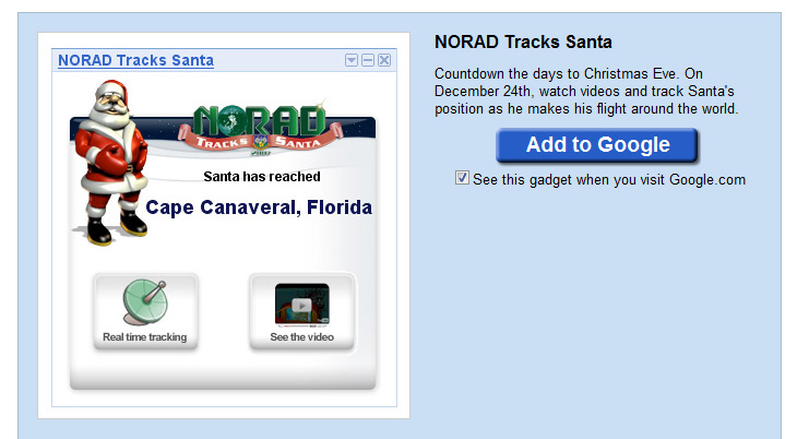 Google's Santa Tracker begins counting down the days till