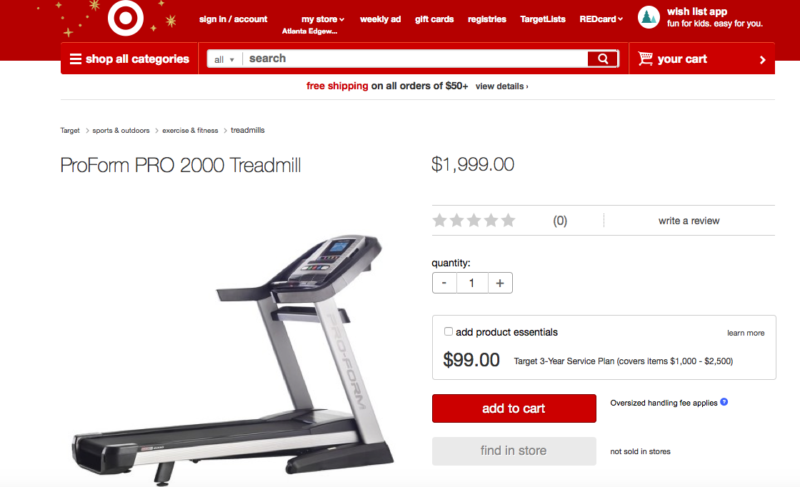 Target treadmill 2