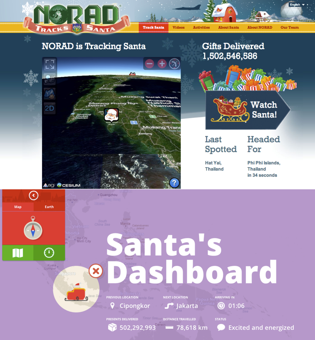 norad google 2012