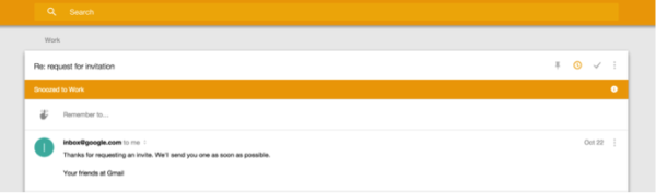 Inbox by Google - Snooze 2