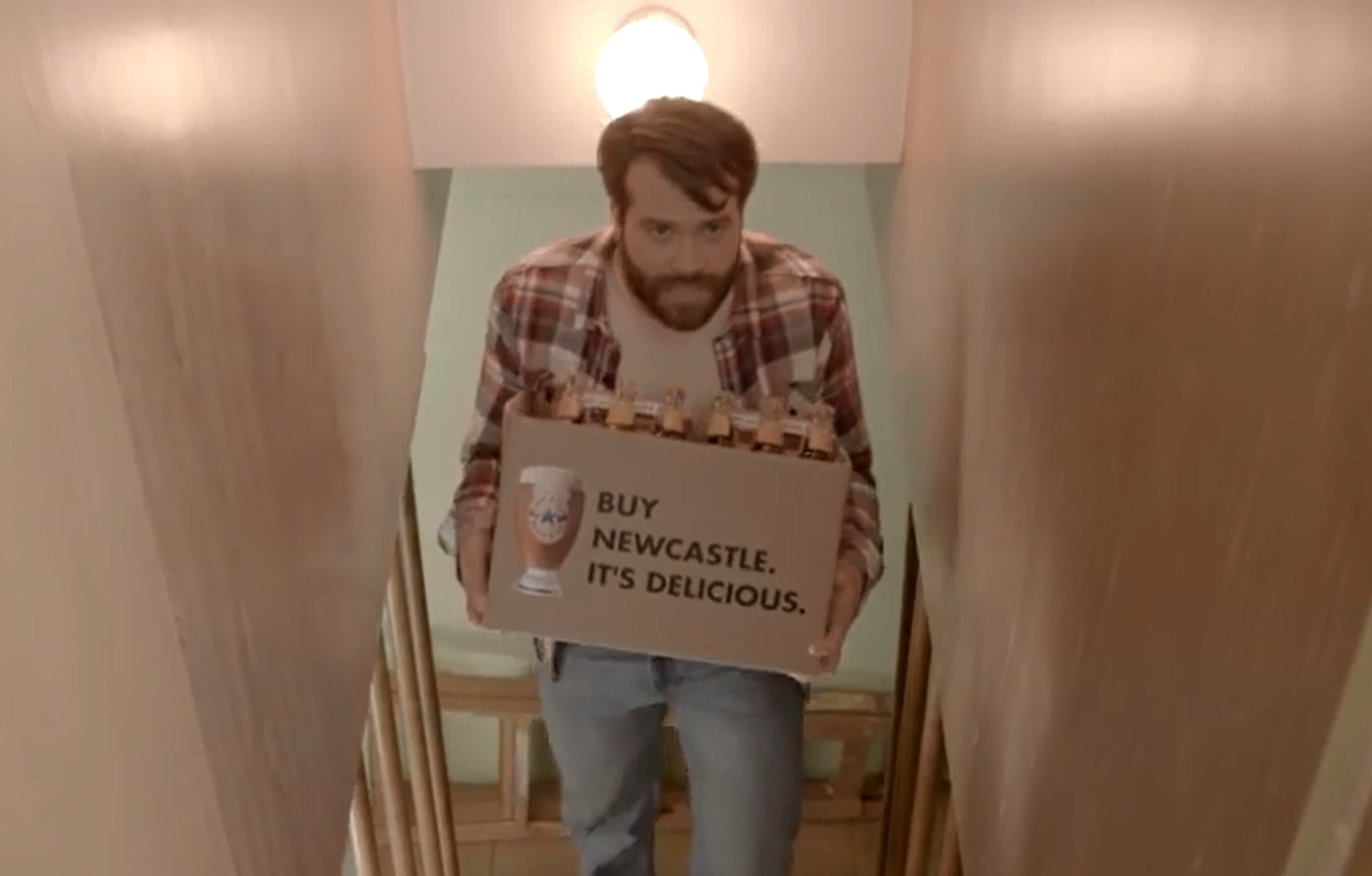 Newcastle Brown Ale Ad Spoofs Doritos "Crash The Super Bowl" Contest