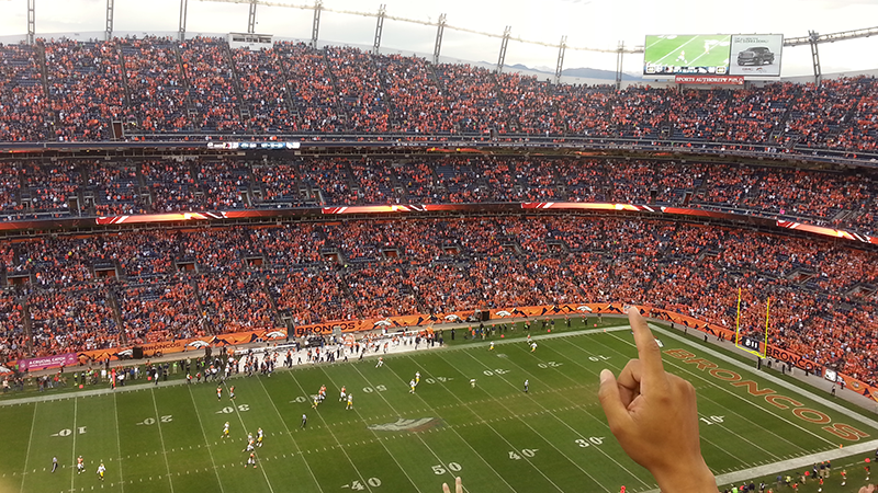 fans at mile high stadium