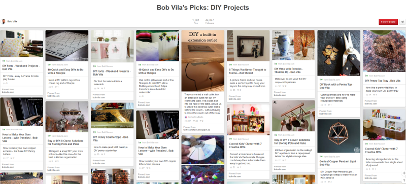 Bob Vila DIY board