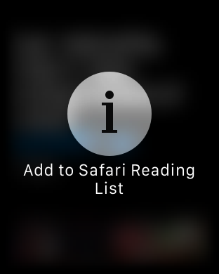 Add to Safari reading list