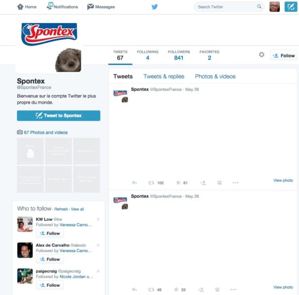 spontex_twitter_page