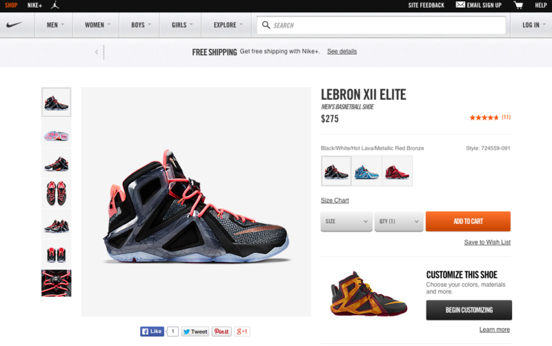 LeBron XII Elite Men S Basketball Shoe  Nike Store