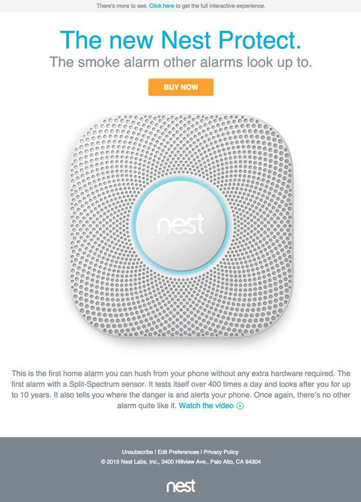 nest fire alarm email