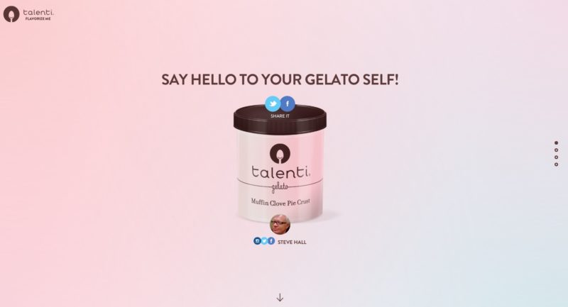 Talenti Gelato Flavorize Me New Ice Cream Flavors Based on Social