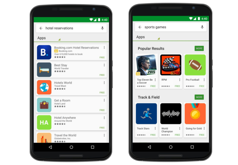 play store search