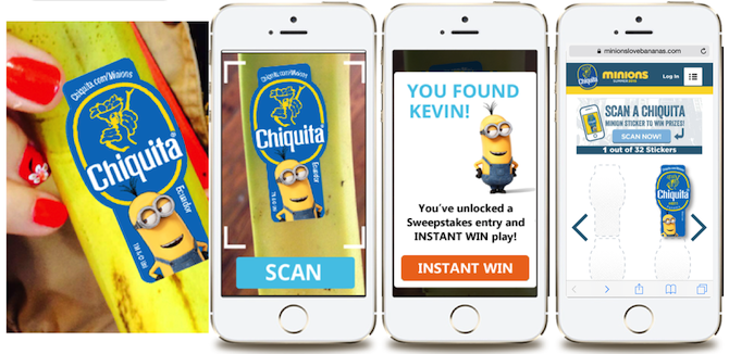 Chiquita Minions Sticker Scanner 2