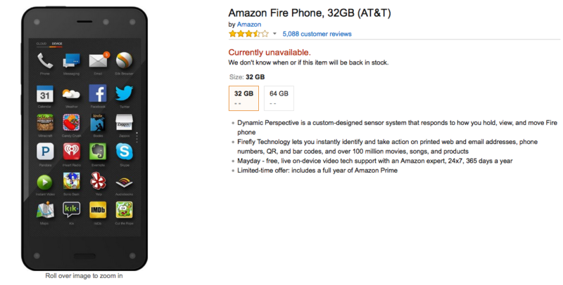 Amazon fire phone