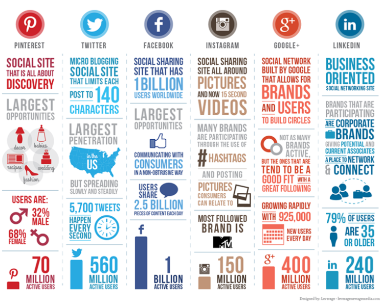 Social media infographic