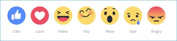 Facebook reactions