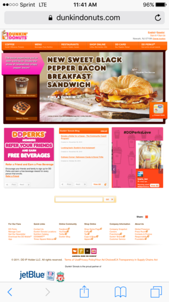 dunkin mobile site (2)