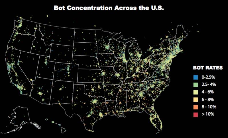 Bot fraud across US