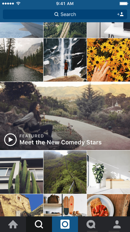 Instagram Explore, now with Video