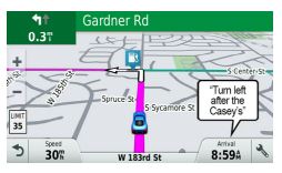 garmin GPS screen shot