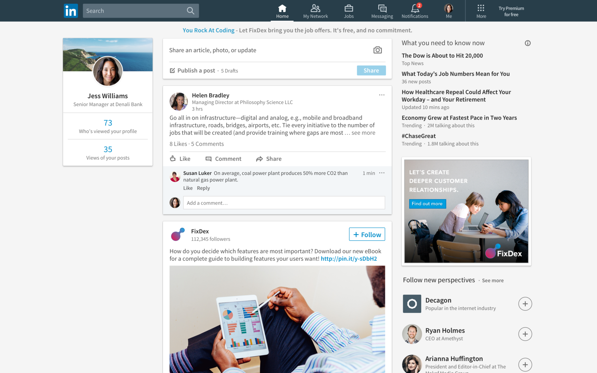 linkedin-refreshes-desktop-interface-emphasizing-content-and-conversation