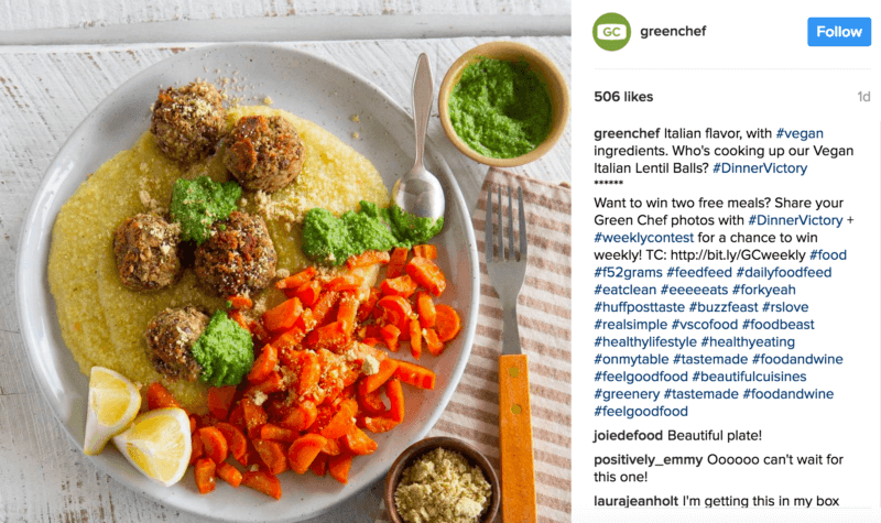 GreenChef instagram vegan