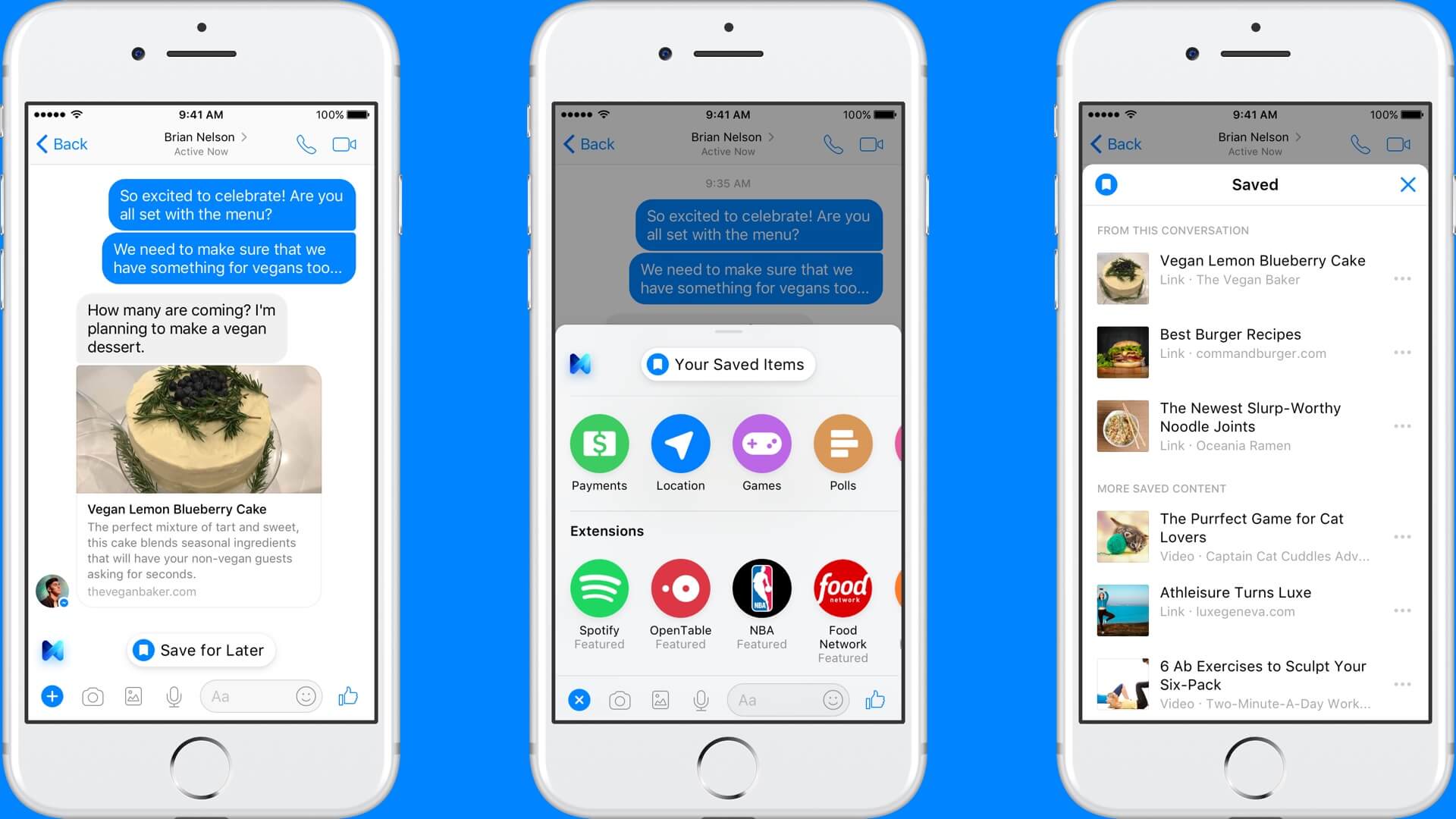 Facebook Messenger’s M assistant now suggests saving links, calling people