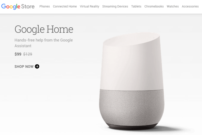 Google home hot sale discount