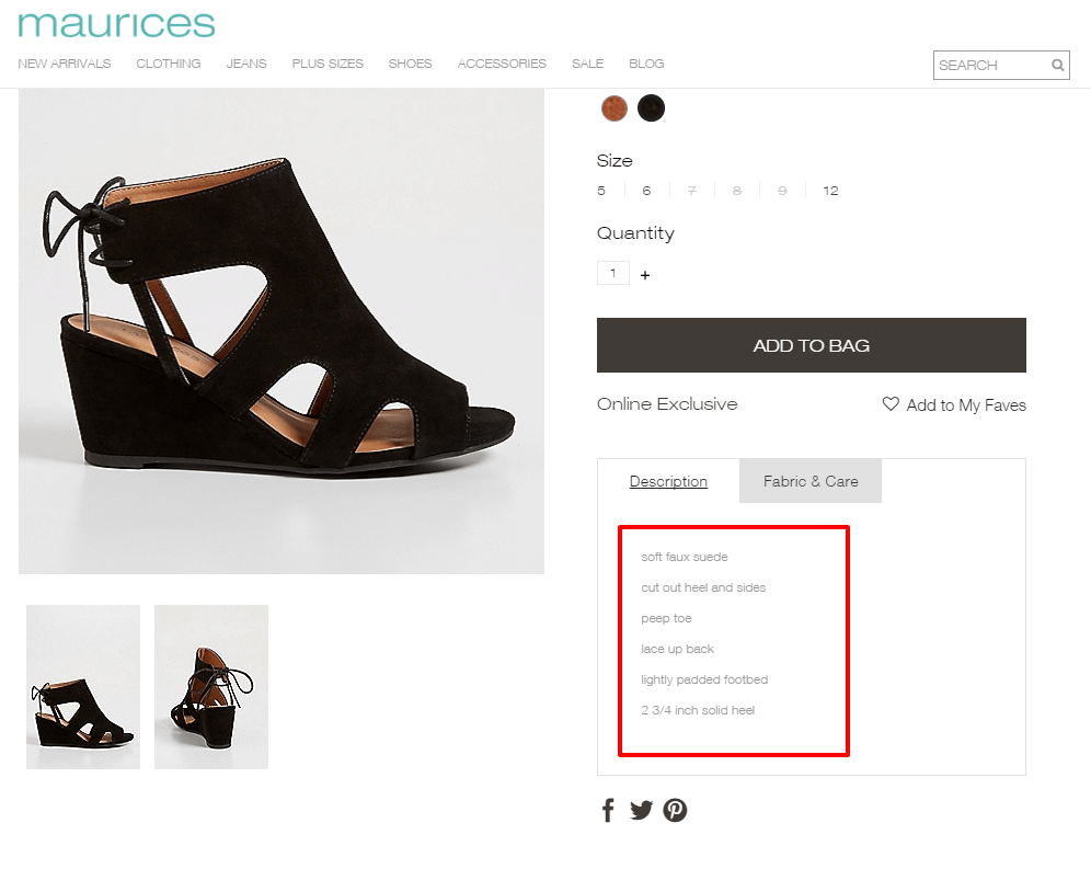 Emmy Faux Suede Peep Toe Wedge Maurices