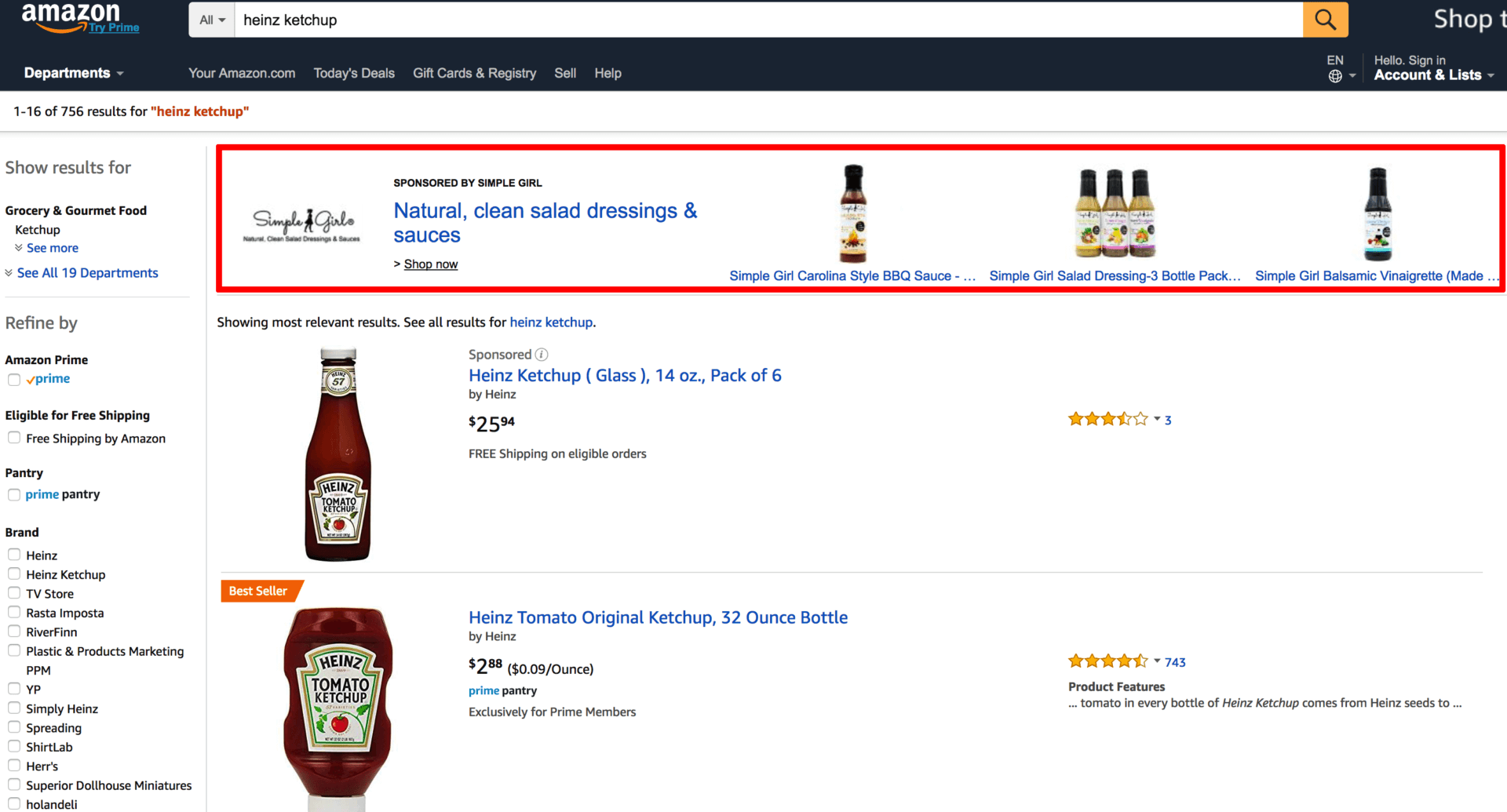 Heinz Amazon