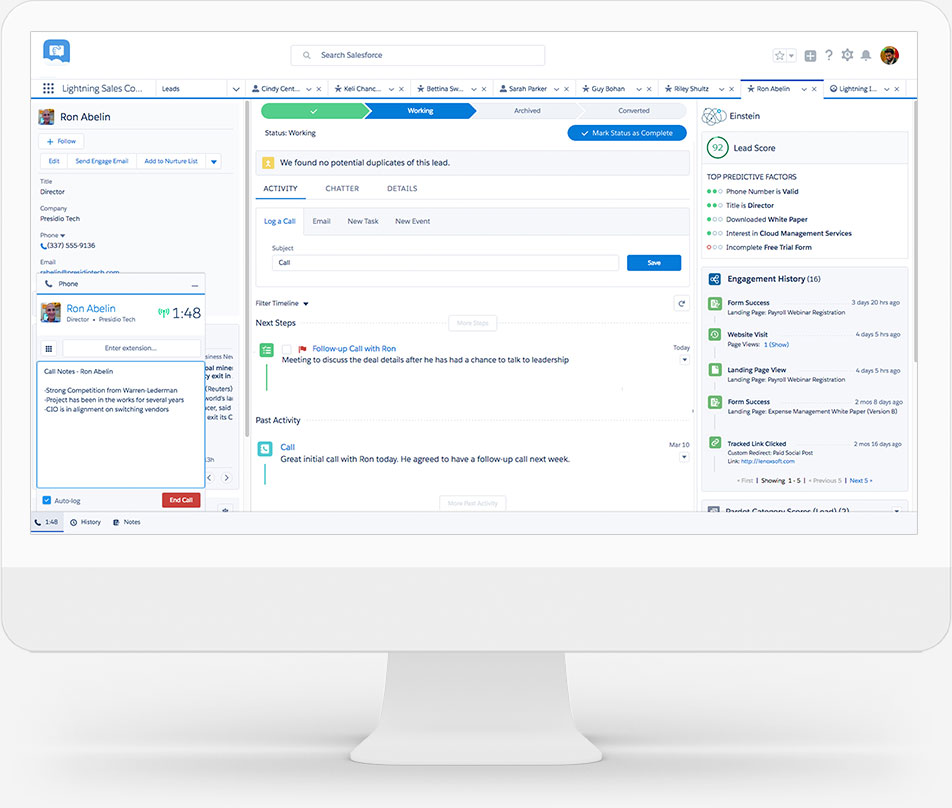 Lightning Sales Console Nzrnbs