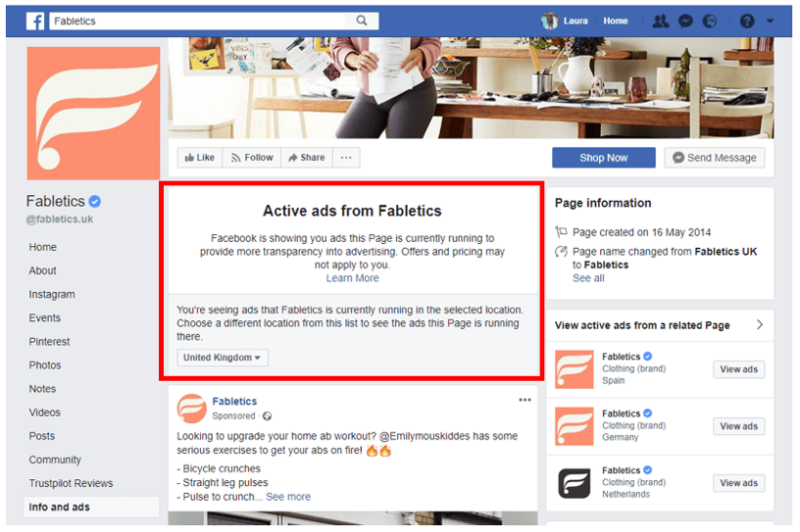 Facebook Activeads