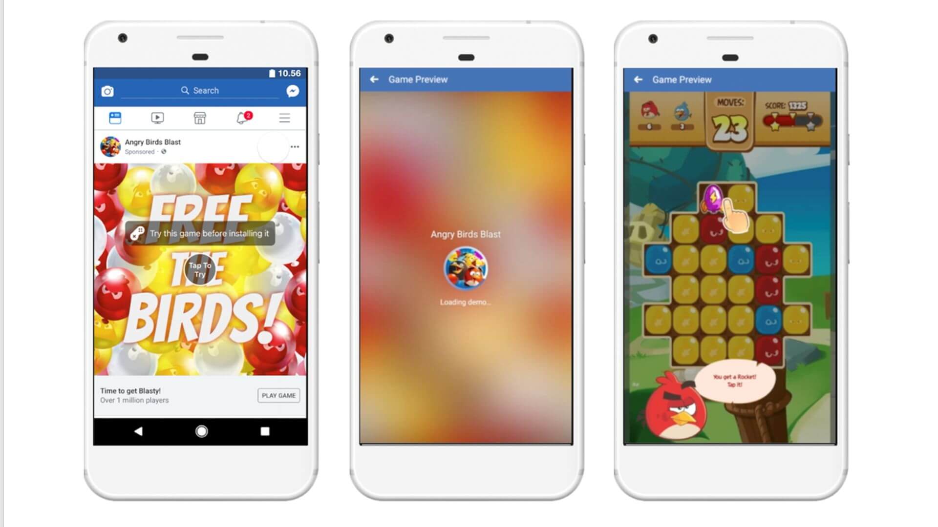 Facebook enters cloud streaming with free-to-play mobile games, playable  ads