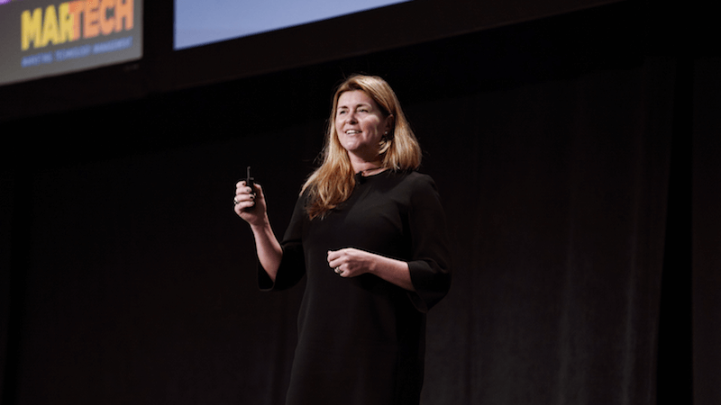 Akamai CMO Monique Bonner at our MarTech East conference