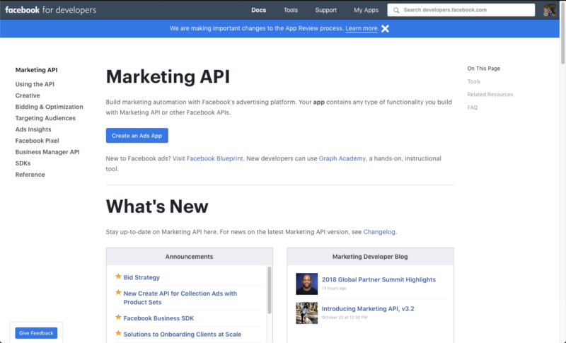 Latest version of Facebook's Marketing API gives details on why ads