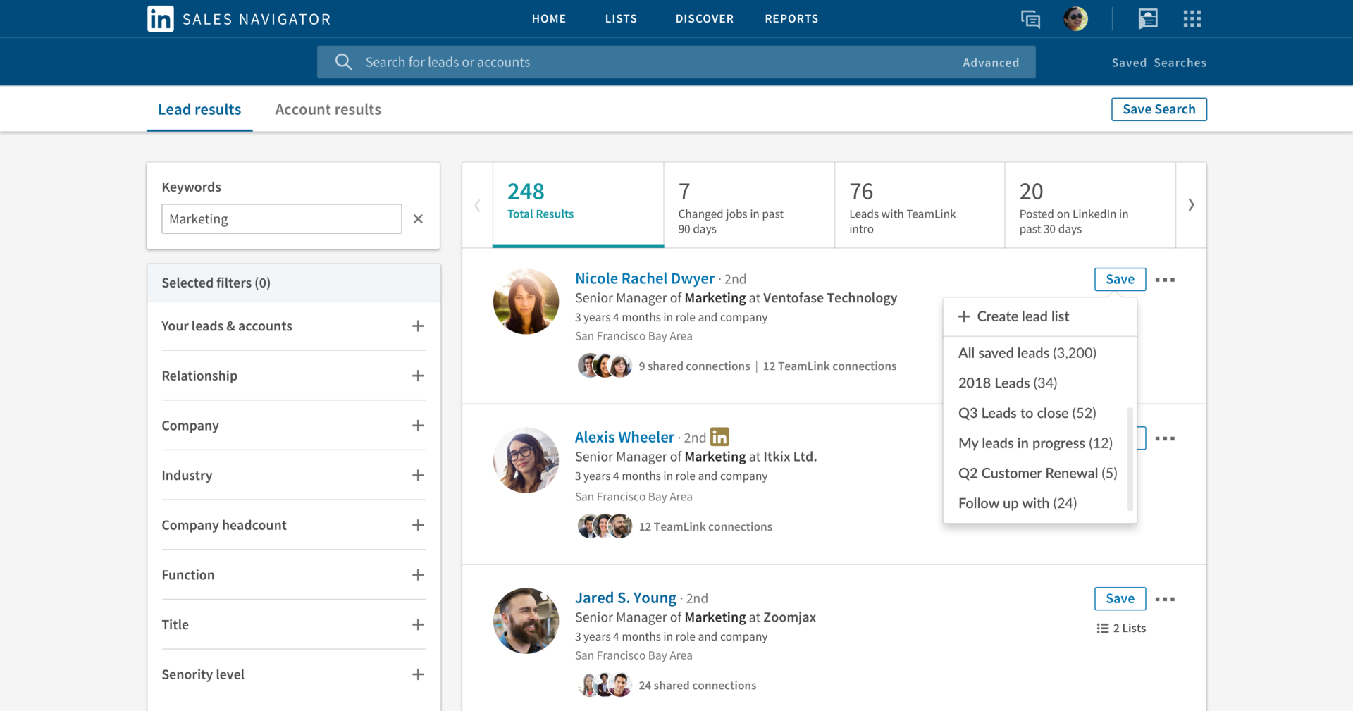 Linkedin Sales Navigator Gets New Engagement Alerts, Custom Lists, More  Mobile Search Features