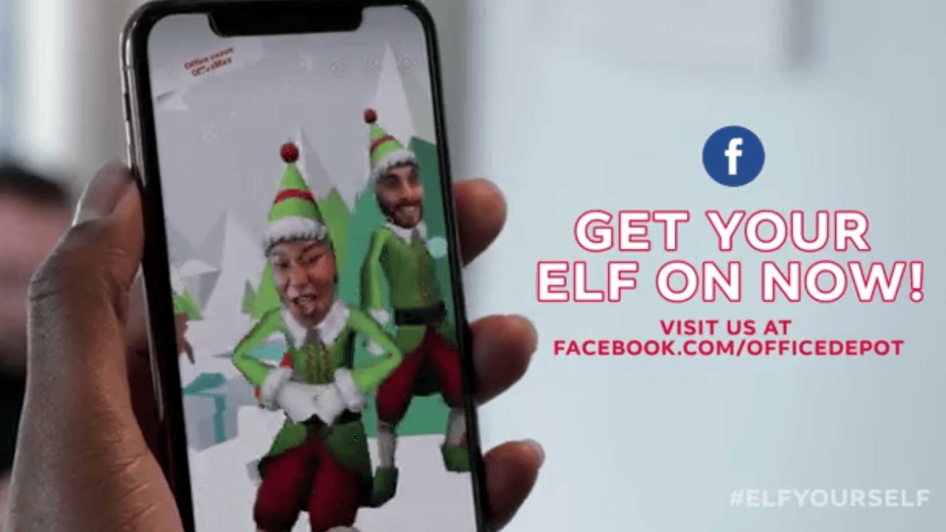 Office Depot launches first holiday-themed AR ad on Facebook for 'Elf  Yourself'