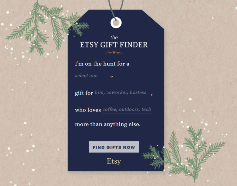 Pinterest Etsy Gift Finder