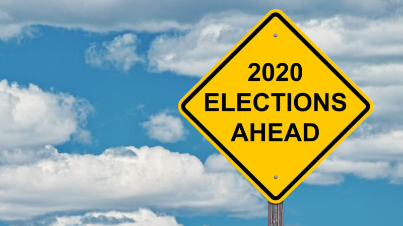 2020 elections sign