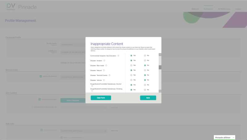 Double Verify Facebook Brand Safety Tool