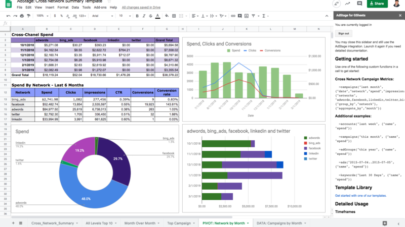 AdStage For GSheets E1555505484737