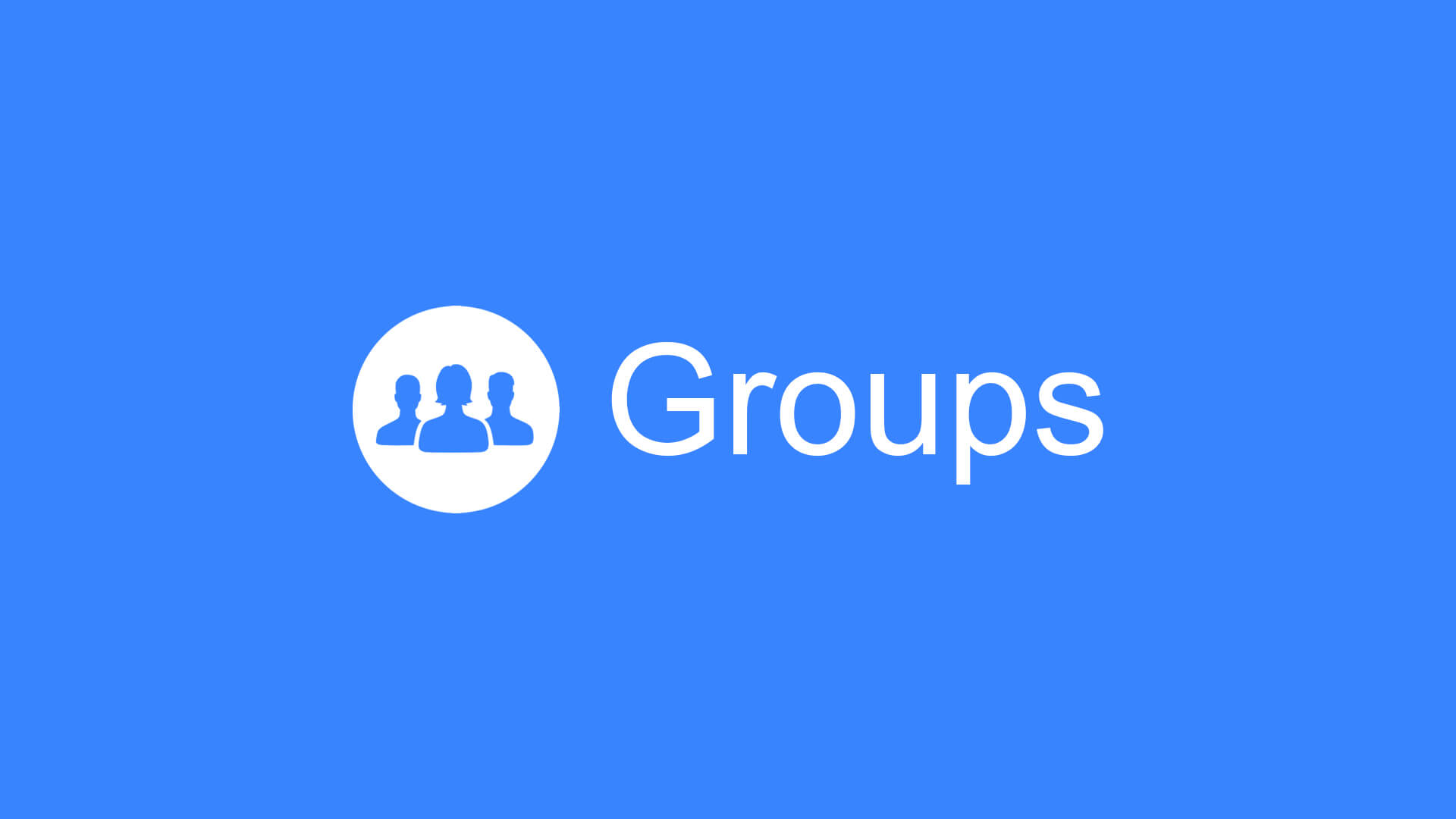 Groups ·