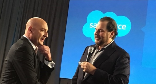 Salesforce Co CEOs Keith Block And Marc Benioff