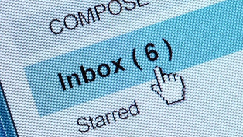 Inbox Email Stock