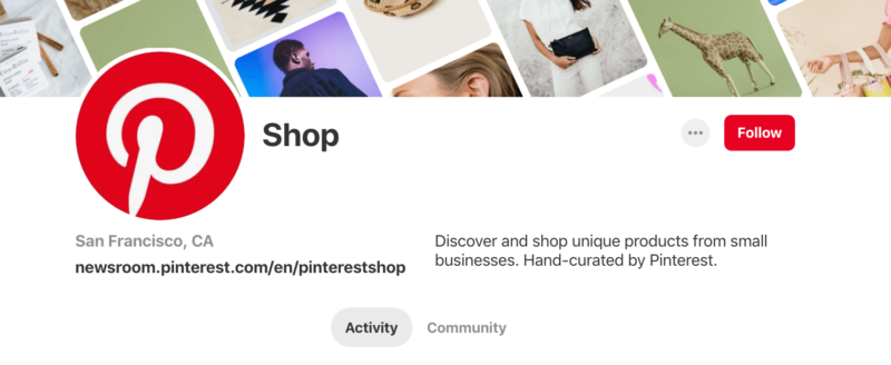 Pinterest Shop