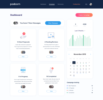 Podcorn-dashboard