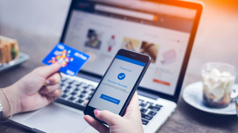 Making online purchase with credit card