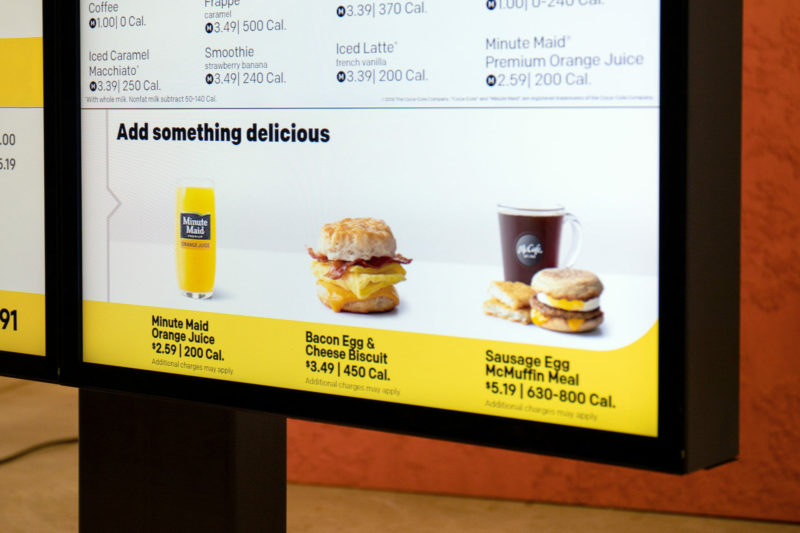 Mcdonalds Digital Menu