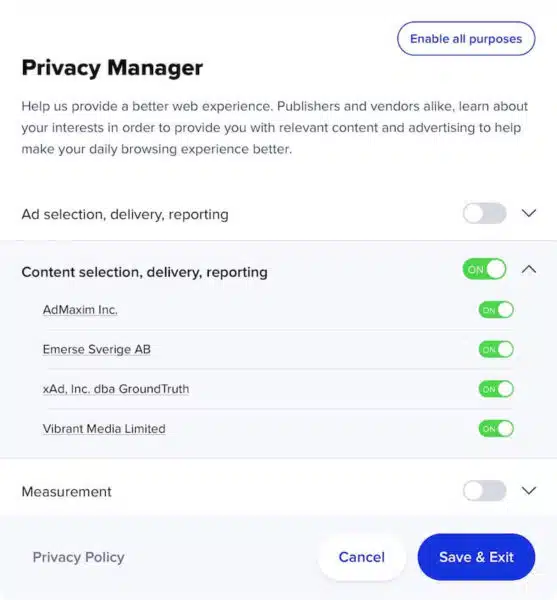 Data Privacy Manager