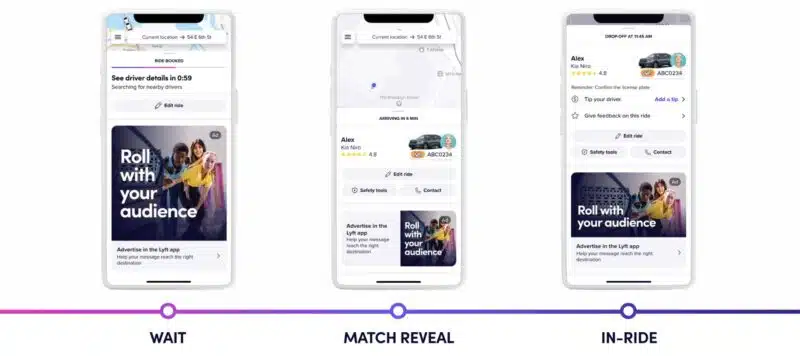 Lyft Media App Ad Moments