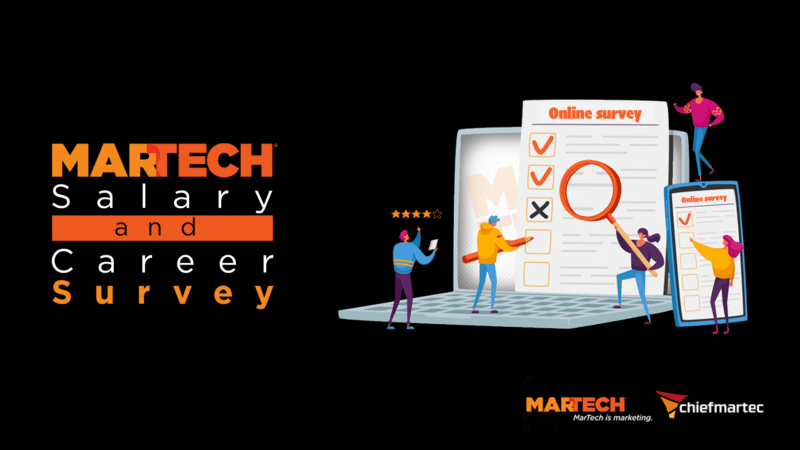 Encuesta de salarios y carreras de MarTech 2023.