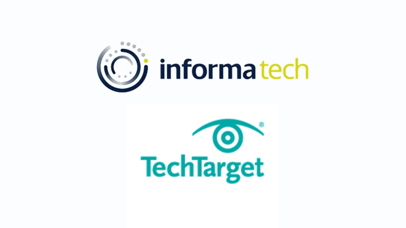 Informa Tech and TechTarget logos.